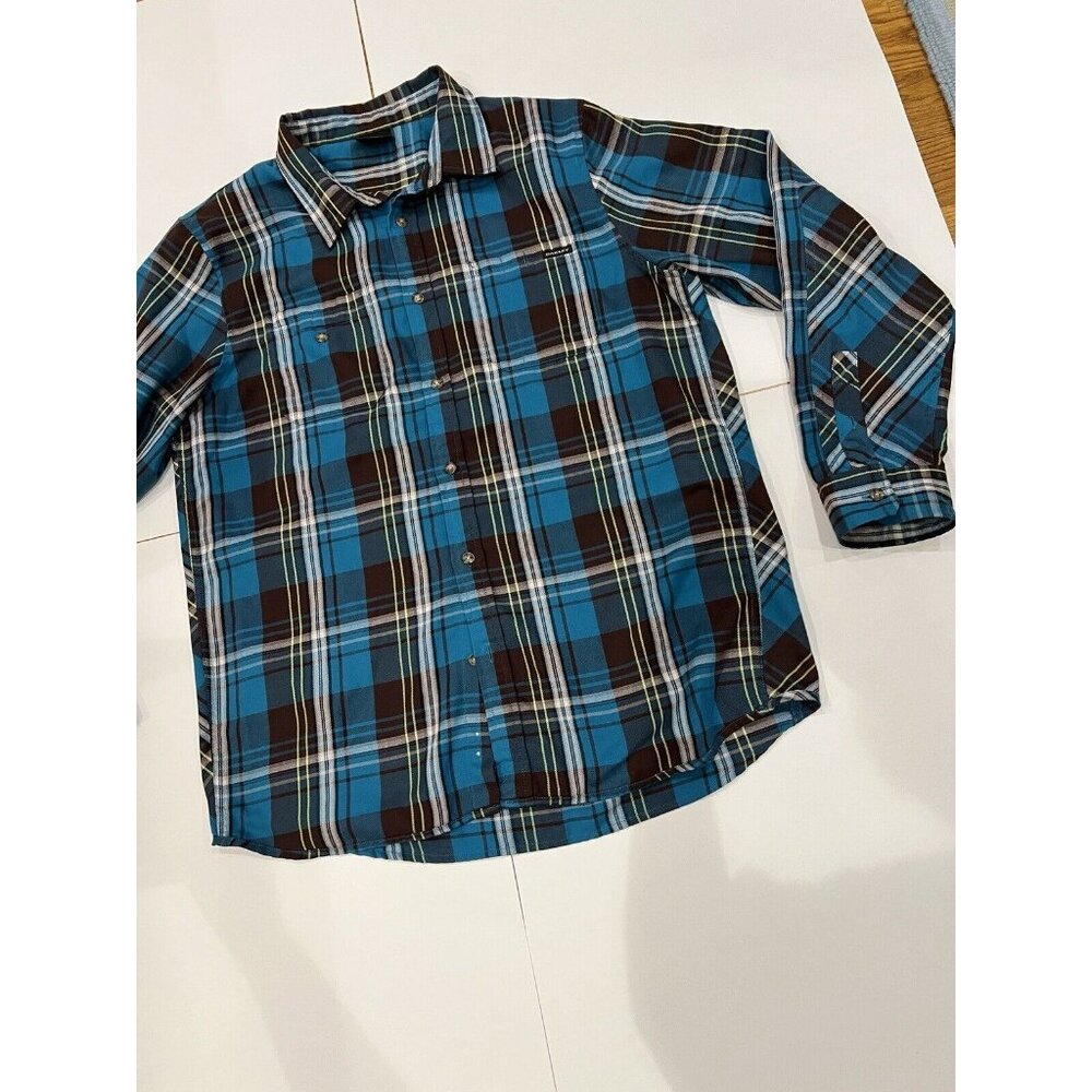 Oakley Light Flannel Plaid Button Front Long Sleeve Shirt - Men's Size XL - Picture 2 of 11